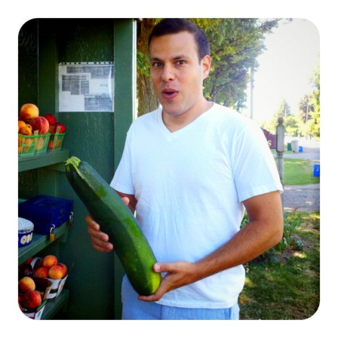 Richard's huge zucchini